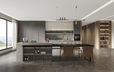 Kitchen Cabinets Prime Gris Brillo