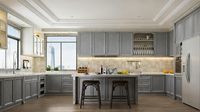 Kitchen Cabinets Genesis Grey Oak