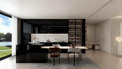 Kitchen Cabinets Magic Black HIL0756